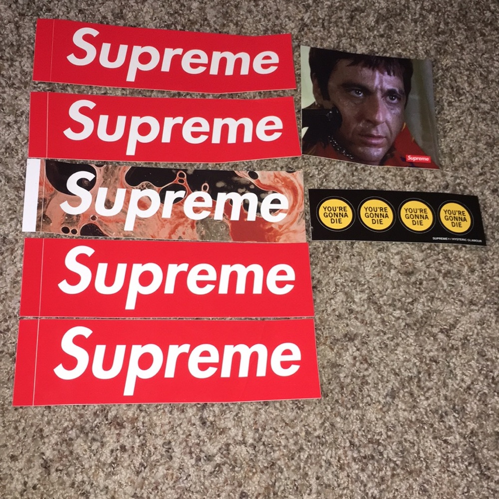 ASSORTED SUPREME STICKERS